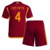 Maillot de foot AS Roma Bryan Cristante #4 Domicile vêtements enfant 2023-24 Manches Courtes (+ pantalon court)